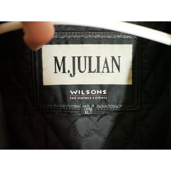 Wilsons Leather M. Julian Mens Jacket Size XLT Black Quilted Interior - Picture 8 of 12